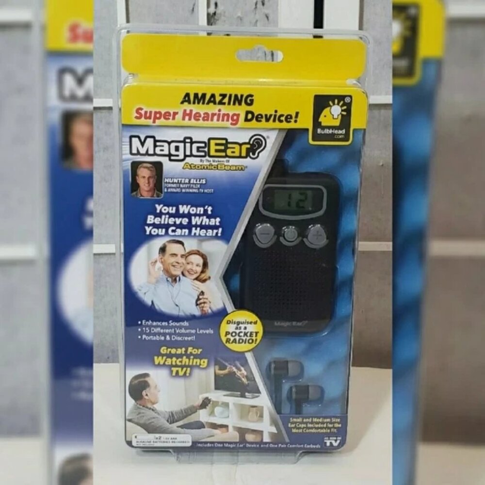 MAGIC EAR HEARING AMPLIFIER AID AS SEEN ON TV MAKERS OF ATOMIC BEAM